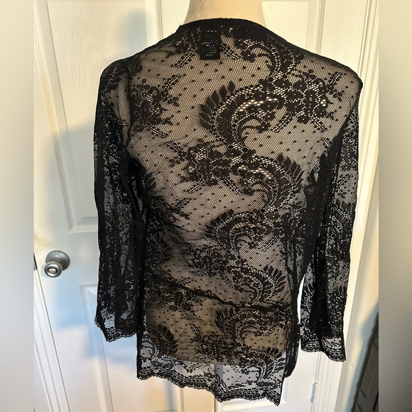 Whimsygoth Black Lace Duster - Picture 3 of 4